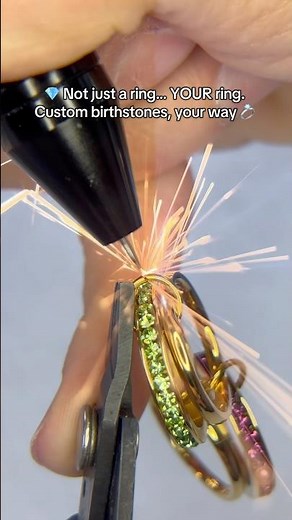 Birthstone Stacking Ring | Custom Eternity Ring | Twisted Infinity Jewelry ✨