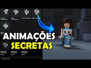 COMO CONSEGUIR ANIMAÇÕES SECRETAS E EXCLUSIVAS NO ROBLOX