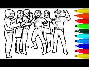 Power Rangers Samurai Fight To The End Coloring Pages
