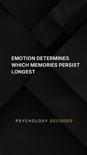Psychology Decoded on Instagram: "The brain evolved to remember survival-relevant information, not objective truth. Emotion signals importance—threats, resources, social bonds. Emotionally charged experiences receive preferential encoding and retrieval access. Neutral events fade while emotional memories persist with distorted clarity. Memory is not recording device—it is emotional archiving system. Sovereignty requires recognizing that remembered past differs from actual past significantly. The