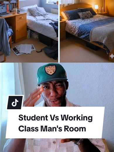Student vs Working Class Man's Room Design Differences