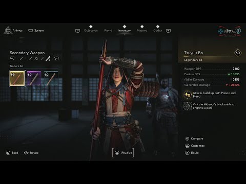 Assassins Creed Shadows (PS5 Pro Enhanced) - Bo Tutorial & Combat Gameplay [4K60HD]