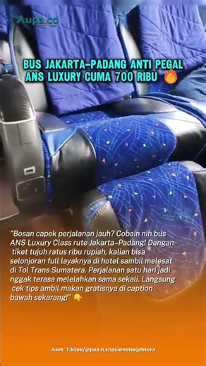 Solusi Nyaman Lintas Sumatera! Jakarta–Padang, Anti Pegel