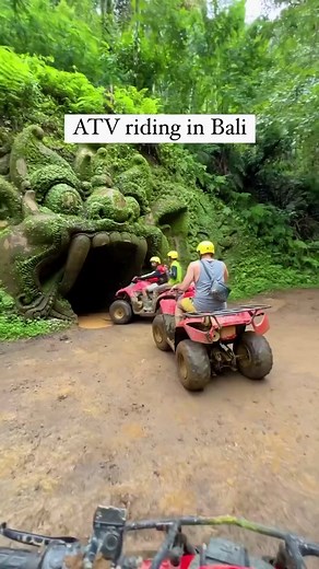 Real life temple run 🛕 During an #ATV tour in Bali, riders can expect to see stunning landscapes and breathtaking views of the island's natural wonders. 🎥@jimmysongcreative 📍#Bali #Indonesia #atvriding #visitbali #balitravel #outdooradventure