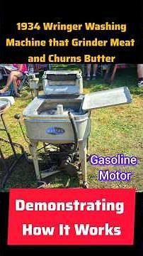 "How it Works" Antique Maytag Washing Machine, Depression Era & how it works #vintage #howitworks