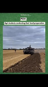POV: Agri students conducting their land preparation 😂🚜 Video clip 🎥 | Joe Hewes #TheBreedersEye #AgriMemes #ForFun | The Breeder's Eye
