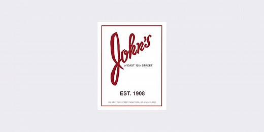 " Triple D " | John's of 12th Street in New York