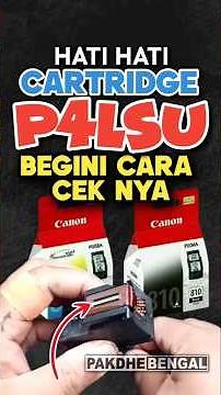 How to check whether the printer cartridge we bought is original or not #printer #hp #canon #epson