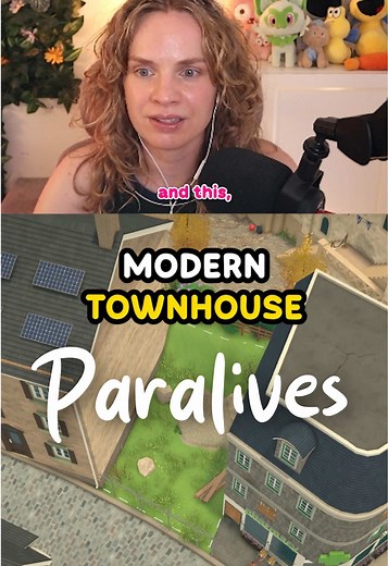 Let’s build a modern townhouse in between two buildings in Paralives! 🔴 full video on YouTube.com/Simmary @Paralives