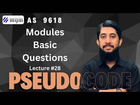 Modules | Basic Questions | Lecture 28 | 9618 | AS Pseudocode | Urdu/Hindi