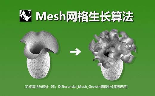 几何算法与设计03_网格生长算法_Differential_Mesh_Growth
