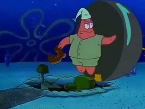 Patrick throwing shoe at snails #video #credit #edit #memes #spongebob #patrick #throw #shoe #snails