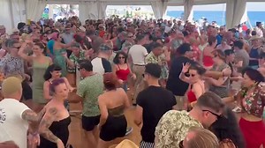 59K views · 1.7K reactions | Sunday dancing at the beach party with D.J. PEGGY LEE | HIGH ROCKABILLY | Facebook