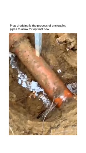 Howzy Works 💡 on Instagram: "Pipe dredging is a method used to remove sediment, debris, or buildup from underwater or underground pipes that transport water, wastewater, or industrial fluids. Over time, sand, silt, and organic material can accumulate inside pipes, reducing flow capacity and increasing the risk of blockages or system failure. Specialized dredging equipment uses suction or pressurized water to loosen and extract this material without damaging the pipe itself. This process is esse