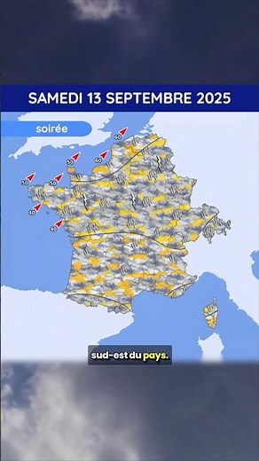 Weather from Saturday 13 to Monday 15 September 2025