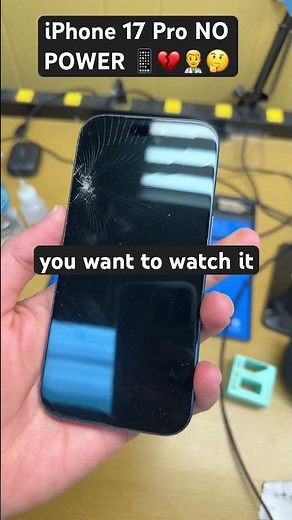 No power iPhone 17 Pro.. Can It be Fixed?? 🤔👨‍⚕️💔📱