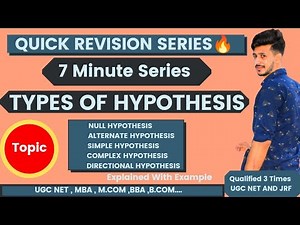 What is Hypothesis? | Paper 1 | UGC NET |