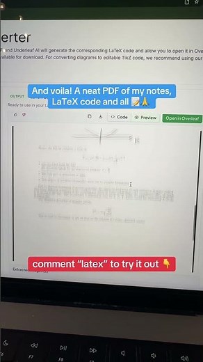 convert handwritten notes to latex in seconds 🙏 try it out! #math #physics #education #stem #study
