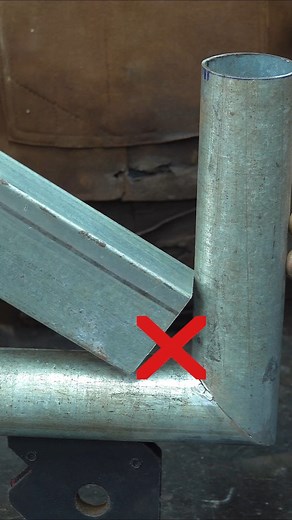 16K views · 40 reactions | Metalworking Angle Tube With Pipe Joinery Technique #tricks #tips #crafty #metalwork #hacks #joinery #crafts #metalworking #joint #metal #craft | Woodworking Tools | Facebook