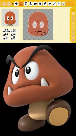 How to make Goomba from Super Mario #goomba #supermario