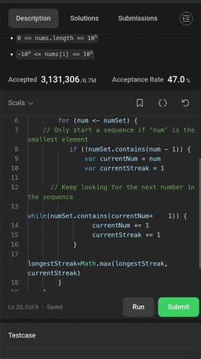 LCS | Scala | Programming #practice #programming #scala #shorts 🔥