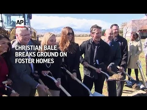 Actor Christian Bale breaks ground on California foster home project
