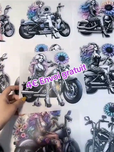 stickers DFT collé sur vêtements motard