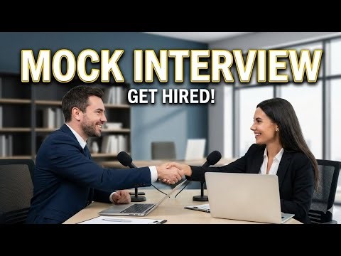 Mock Interview for Freshers | Job Interview Practice in English