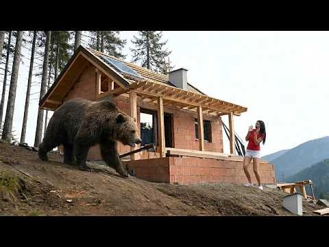 TIMELAPSE She spent 60 days building a house of red brick and wood in the deep forest