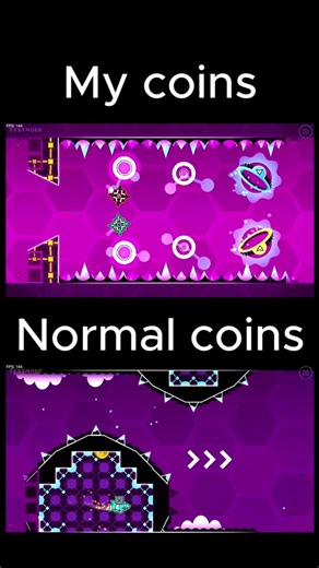 Hexagon Force coins redesign #geometrydash #hexagonforce #coin #gd