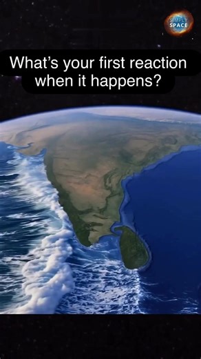 Simplyspace on Instagram: "Mega-tsunamis are rare but incredibly powerful events that reveal just how dynamic our planet truly is. When a massive volcanic slope collapses or a major fault suddenly shifts, entire sections of ocean can be pushed upward with unimaginable force. These giant waves can travel across whole oceans, still rising dozens of meters when they reach distant shores. Such events have shaped coastlines throughout Earth’s history and remind us of the planet’s constant motion. Exp