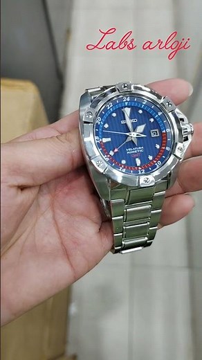 Seiko Velatura SUN011 SUN011P1 Kinetic GMT Blue Dial