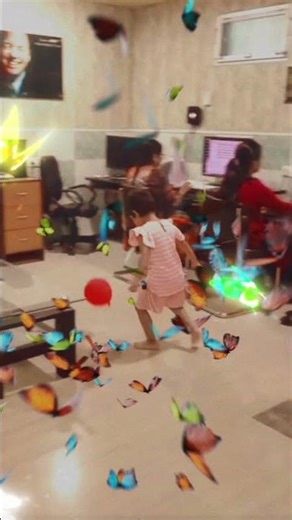 Madhavi Tiwari's Daughter playing at Varanasi ALL Office