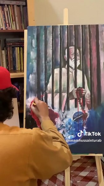 Exploring Imam Hussain's Legacy Through Watercolor Art