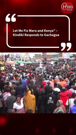 Deputy President Kithure Kindiki has responded sharply to former Deputy President Rigathi Gachagua, telling him to step aside and allow him to focus on development in Meru, the Mt Kenya region, and the country at large. Kindiki dismissed Gachagua’s political record, saying he had only served as a District Officer and a one-term MP, arguing that such credentials do not measure up to the demands of national leadership. #politics #meru #gachagua #kindiki #nairobi