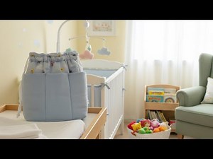 Drawstring Baby Room Organizer Bag | Flannel and Muslin Fabric DIY