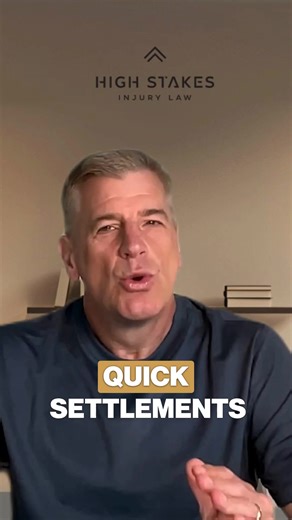 A quick check today can cost you six figures tomorrow. Most people think settling fast means they’re getting ahead. The truth? It’s how insurance companies get you off their books before the real bills show up. There’s a reason they want your signature before you know what’s actually wrong. And once you sign? You’re locked out, even if it gets worse. Watch this before you cash that check. Seriously. #nevadainjurylawyer #lasvegasattorney #highstakesinjurylaw #quicksettlementtrap #personalinjuryne