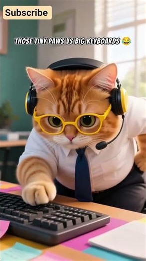 🐱 The Cat Who Works in a Call Center | Funny Office Story#CatCallCenter #FunnyCat #WorkingCat