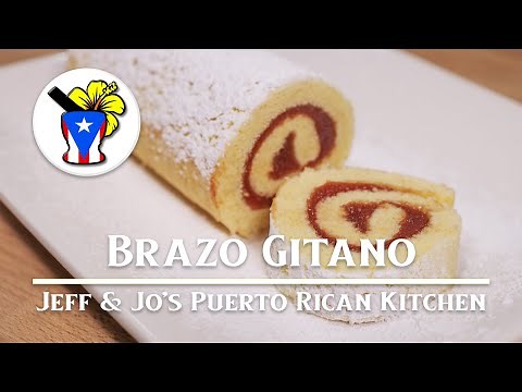 How to make Brazo Gitano de Guayaba / Guava Spanish Roll Cake - Easy Puerto Rican Recipe
