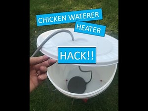 Chicken Waterer to Heated Waterer HACK
