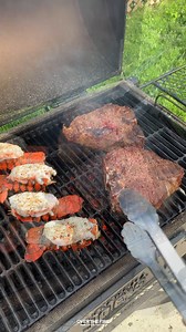 35K views · 938 reactions | Smoked Surf and Turf | Over The Fire Cooking by Derek Wolf | Facebook