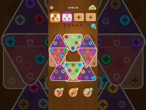Woodle Level 81 Nuts & Bolts Puzzle Solution | Complete Walkthrough with #shortplayhassan