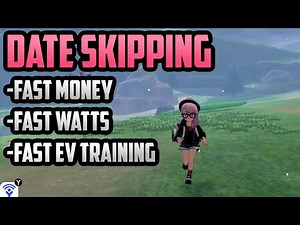 How to Date Skip - Pokemon Sword & Shield (EV Train, Money, Watts, Den Spawn)