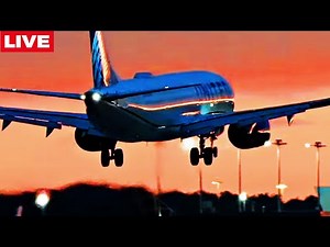 🔴LIVE GOLDEN HOUR & LATE NIGHT AIRPORT ACTION at CHICAGO O'HARE | AVIATION AVGEEK ORD PLANE SPOTTING