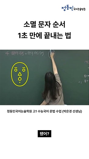 소멸 문자 순서 1초 만에 끝내는 법 | 고1 수능국어 중세 문법 수업 #정동민국어논술학원