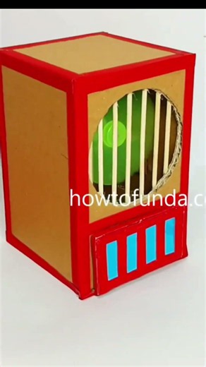 mini ac working model - cardboard project - science exhibition - howtofunda - shorts
