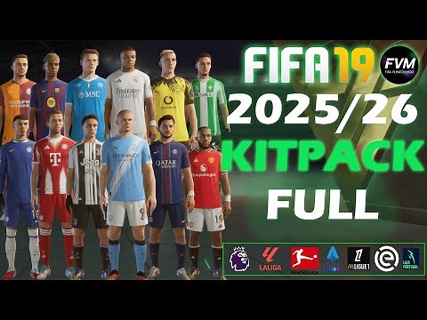 25/26 AIO Kitpack Full Mod For FC 19 (+600 New Kits - Fonts - Badges ) | Add New Team And Logo