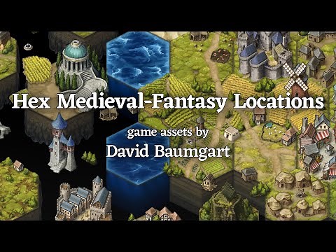 Hex Medieval-Fantasy Locations tileset promo