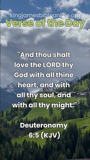 Deuteronomy 6:5 (KJV) - Most Inspiring Bible Verse Revealed!