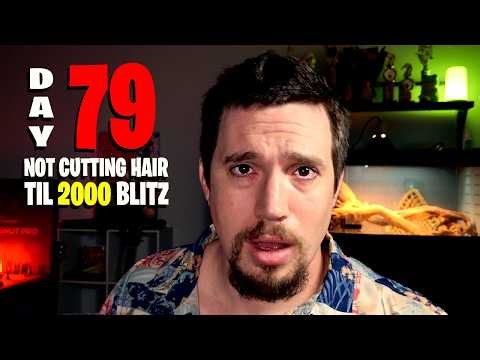 Day 79 of not cutting my hair till 2000 blitz on chess.com